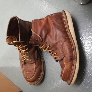 Red wing moc toe boots